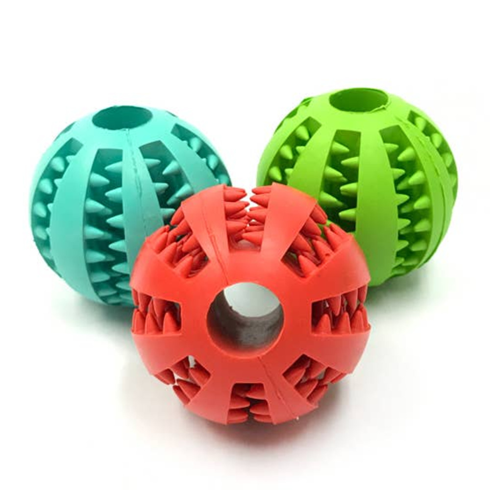Dura Tuff Gripper Treat Balls No Sound Dog Toy bnwt